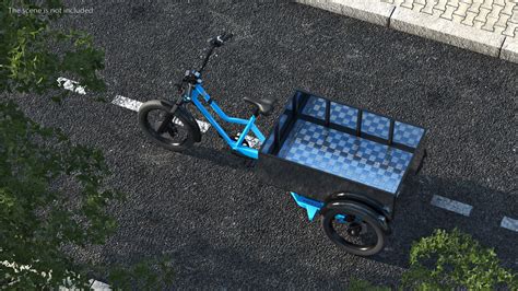 Commercial Grade Electric Trike With Truck Bed Rigged D Model