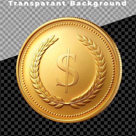 Premium Psd Gold Coin Isolated On Transparent Background