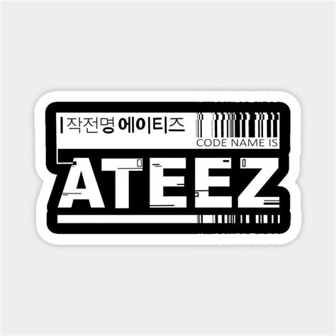 Ateez Korean Boy Band Kpop Members Design Logo By Madzypex Korean