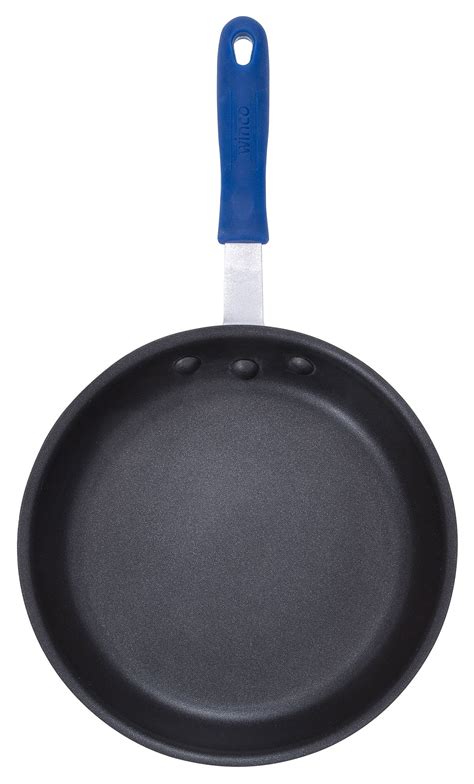 Winco AFPI-12NH 12" Natural Finish Non-Stick Aluminum Induction Fry Pan - LionsDeal