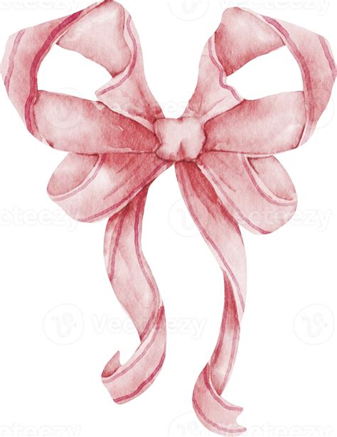 Watercolor Pink Bow Clip Art 10987964 Png