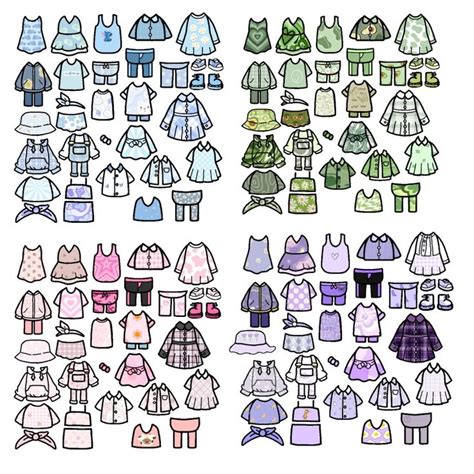 Printable Paper Dolls Toca Boca Clothes