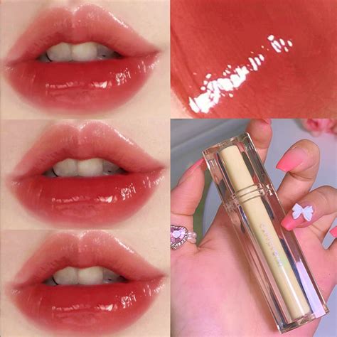 Jual BPOM CAPPUVINI Lipstik Iced Tea Mirror Lip Glaze Lipstick XX023