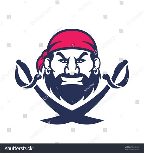 Pirate Head Mascot Sword Images Stock Photos Vectors