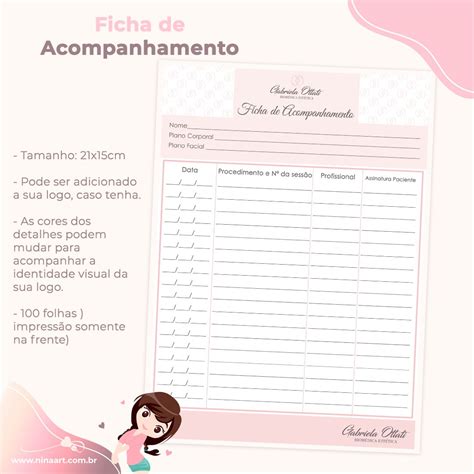 Fichas E Receitu Rios Personalizados Nina Art Papelaria Criativa