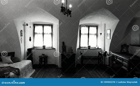 Interior of Bran Castle, Transylvania, Romania Editorial Stock Photo - Image of attraction ...