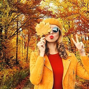 Amazon Sjoloon Fall Photography Backdrop Autumn Backdrop Golden