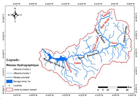 La Figure Pr Sente Le Cours D Eau Principale L Et Ses Affluents Du