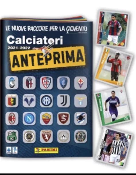 CALCIATORI PANINI ANTEPRIMA 2021 22 Set Completo 120 Figurine Mint No