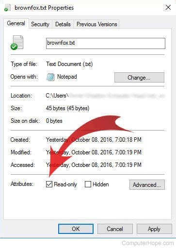 How To Edit Or Rename A Read Only File