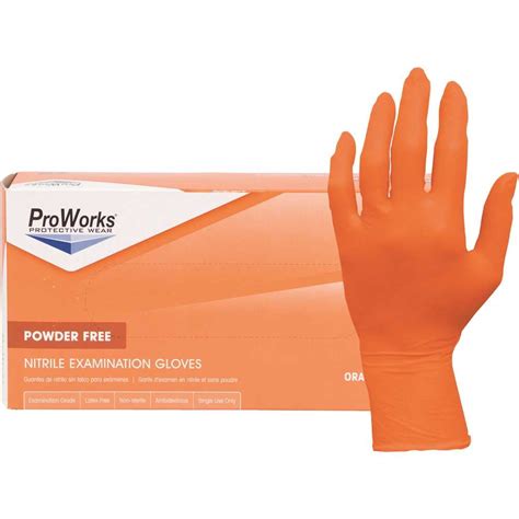 Proworks Gl N105orfx Powder Free Exam Grade Nitrile Gloves With Beaded