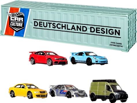 Hot Wheels Premium Car Culture Deutschland Design Container Set 5 Pack