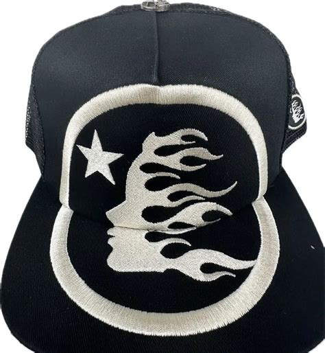 Hellstar Big Logo Trucker Snapback Hat Stealthny