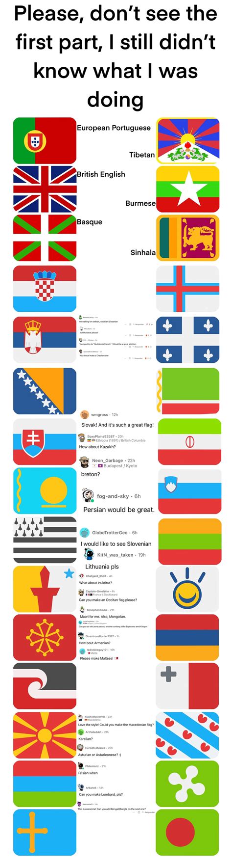 Making Flags For Languages Duolingo Doesnt Have Parts 1 To 5 R