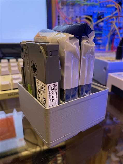 Gridfinity Brother Tz Label Printer Cartridge Holder By Jake Download