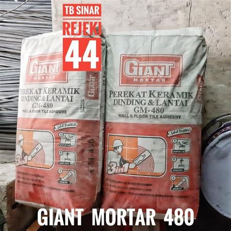 Jual Perekat Keramik Mortar X Granite Semen Giant Keramik Diatas