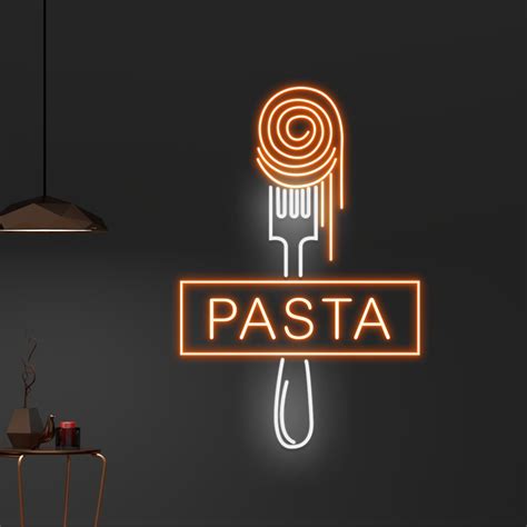 Handmadetneonsign Custom Pasta Neon Sign Italian Noodle Led Light