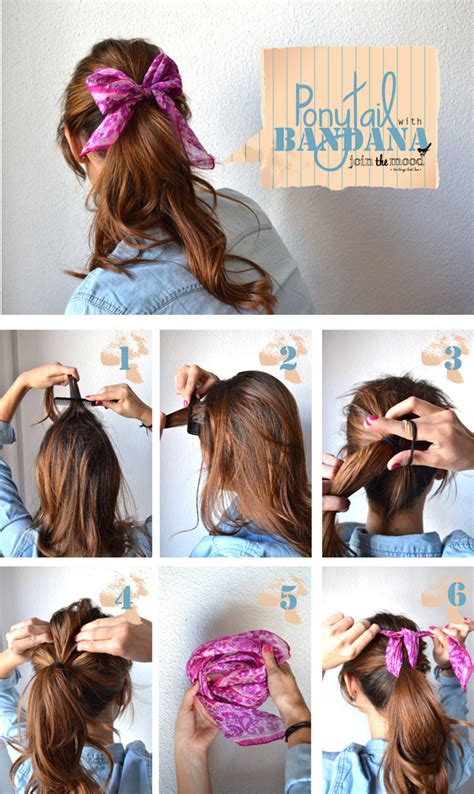 8 Easy Hair Tutorials With Bandana Women Fashion Tips