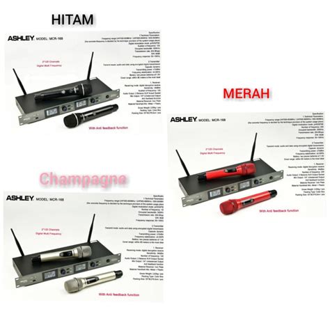 Jual Mic Wireless Ashley Mcr Mcr Original Produk Ashley