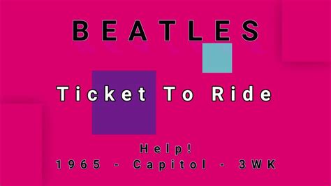 Beatles Ticket To Ride Vinyl Youtube