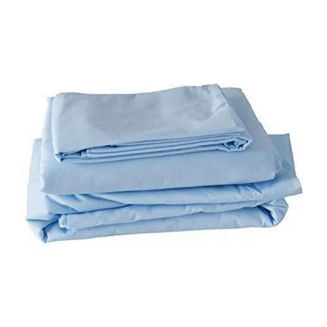 Sky Blue Cotton Hospital Bed Sheet Size 42 X80 At Rs 160 Piece In