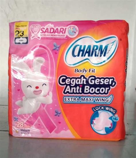 Charm Pembalut Body Fit Extra Maxi Wing 28 Pads Lazada Indonesia