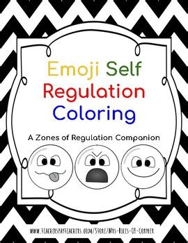 Emoji Self Regulation Coloring Sheets - Zones of Regulation Companion ...