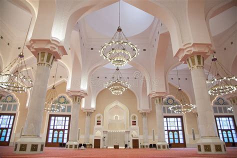 Imam Muhammad Bin AbdulWahhab Mosque in Doha,Qatar. Stock Image - Image ...