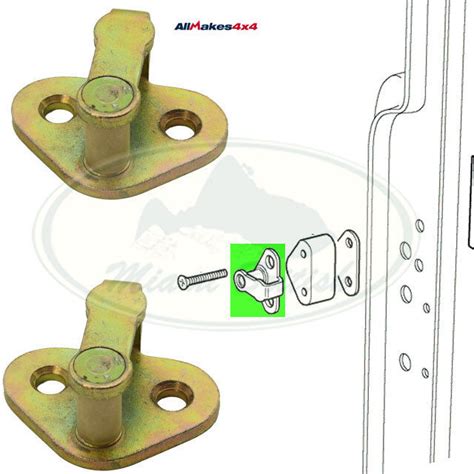 LAND ROVER DOOR LOCK STRIKER PLATE X2 DEFENDER FQB500130 ALLM4X4 EBay