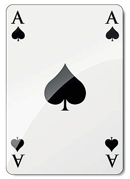 Vector Ace Of Spades Illustration White Symbol Vector, Illustration ...