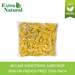 Extra Natural Frozen Shoestring Surecrisp Skin On French Fries G