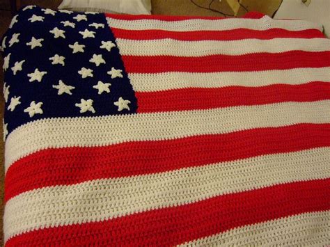 Ravelry American Flag Afghan Pattern By Kathy Wilson Crochet Afghan