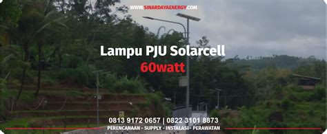 JUAL Paket PJU Solar Cell 60 Watt PJU Tenaga Surya 60w