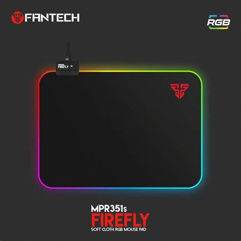 FANTECH MPR351S FIREFLY Soft Cloth RGB Mouse Pad REDTECH Computers