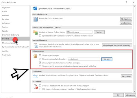 Outlook Erinnerungen Optionen Und Einrichtung Windows Faq