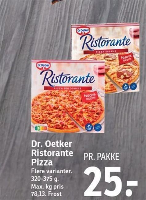 Dr Oetker Ristorante Pizza Tilbud Hos SPAR