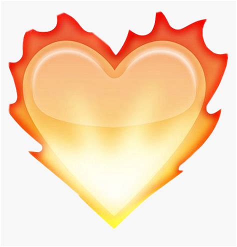 Fire Emoji Transparent - Fire Heart Emoji Png, Png Download , Transparent Png Image - PNGitem