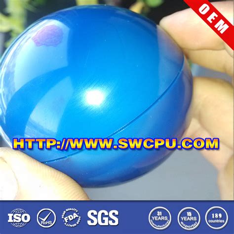 Ready Mould 65mm 40mm PP Glossy Plastic Hollow Ball With Screw Openable