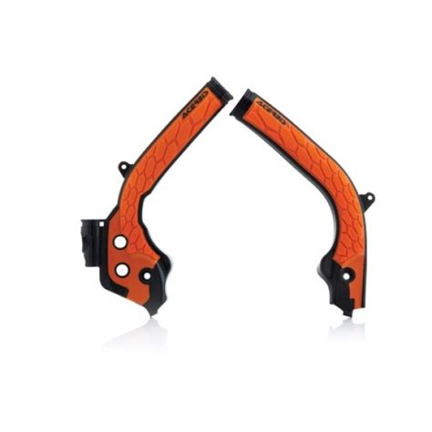 Acerbis X Grip Frame Beschermers Zwart Oranje Ktm Sx