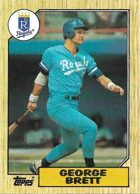 George Brett 1987 Topps 400 Kansas City Royals Baseball Card