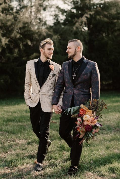 Masculine Wedding Ideas That Will Surprise You With Sequin Menswear