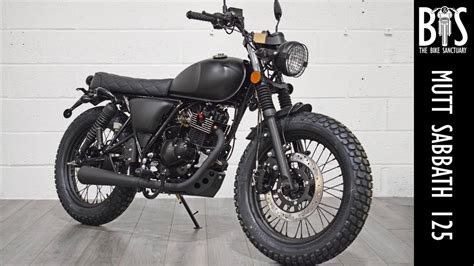 Mutt Fat Sabbath 125 Retro Scrambler Flat Tracker 125cc Learner Legal