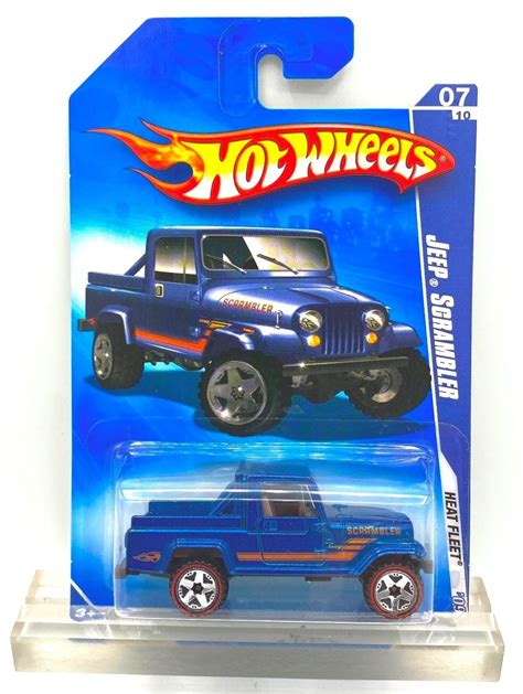 Hotwheels Heat Fleet Series Red Lines Vintage Jeep Scrambler Card