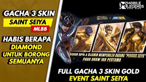 Gacha Event Saint Seiya Habis Berapa Diamond Untuk Semua Skinnya