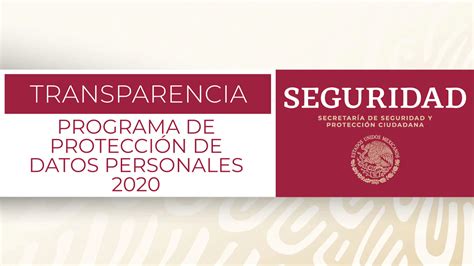 Programa De Protección De Datos Personales 2020 Secretaría De