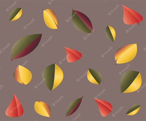 Premium Vector Autumn Fall Of Leaves Autumn Concept The