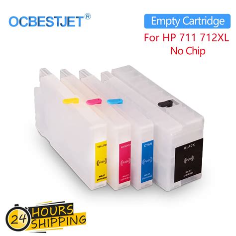 Refill Ink Cartridge Without Chip For Hp 711 712 711xl 712xl Designjet T120 T520 T650 T630