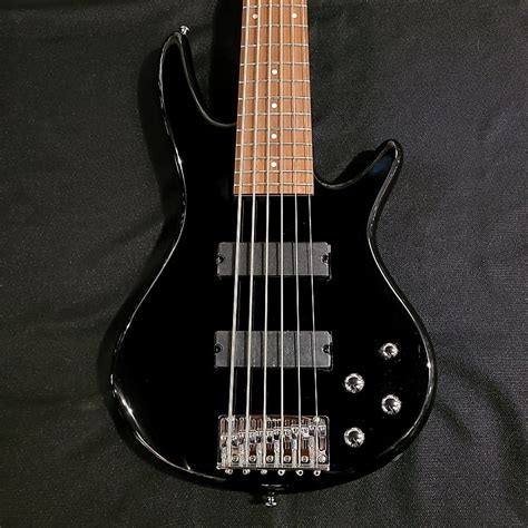 Ibanez Gio Gsr206 6 String Electric Bass Guitar Black Reverb