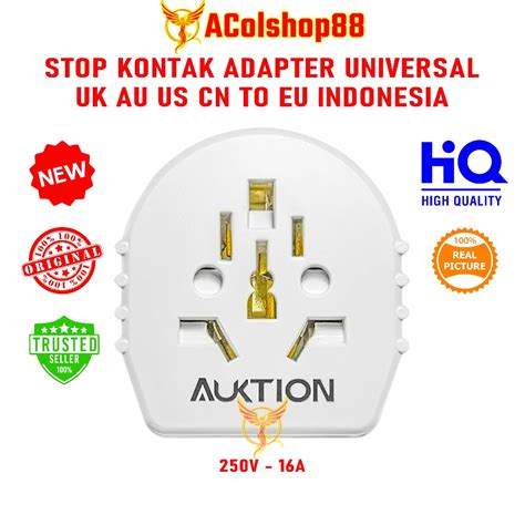 Jual STOP KONTAK STEKER ADAPTER KONVERTER COLOKAN LISTRIK UK AU US TIPE