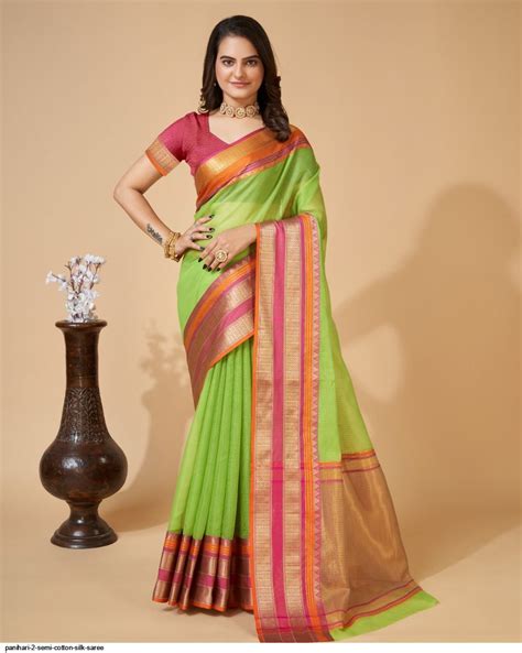 PANIHARI 2 Semi Cotton Silk Saree